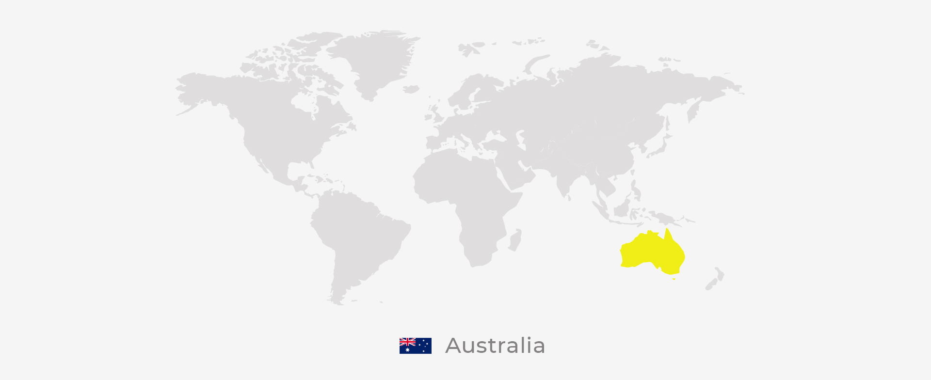 Map of the Australia League and participating countries